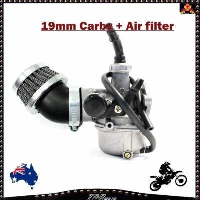 CARBY CARBURETOR 19MM + AIR FILTER 50CC 70CC 90CC 110CC 125CC DIRT PIT PRO BIKE  - image 1 of 4