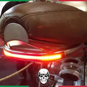๐ฎ๐น FARO POST. STOP 48 LED STRISCIA FRECCE INTEGRATE MOTO CAFE RACER CUSTOM - Picture 1 of 8