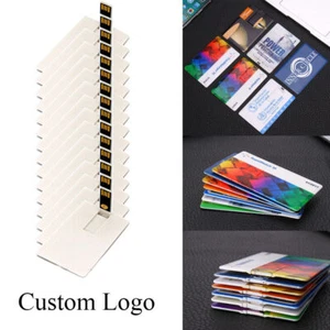 Lot 50PCS 1/2/4/8/16GB Credit Card USB Flash Drive Memory U Stick Custom Logo - Picture 1 of 12
