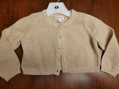 Cárdigan dorado Gymboree para niñas talla 12 meses Foto 1 de 4