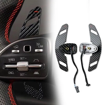 Palanca de cambios de fibra de carbono para Mercedes-Benz A B C E S G W205 W212 Brabus Foto 1 de 4
