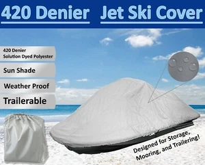 JetSki Cover fits 2007-2014 Yamaha WaveRunner 1998-2005 XL/VX Series For Storage - Picture 1 of 11