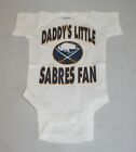 Rabbit Skins Daddy's Little Sabres Fan Baby One Piece Short Sleeve Newborn Nwot