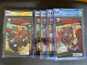 Marvel - PRELUDE TO DEADPOOL CORPS #1 #2(*SIGNED*) #3 #4 #5 - Set of CGC w/ COA - Picture 1 of 9