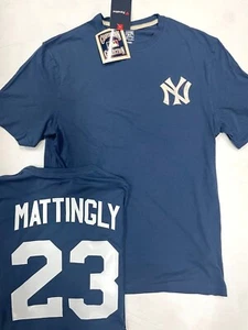 CAMISA JERSEY CON NÚMERO DE NOMBRE PARA HOMBRE DON MATTINGLY COOPERSTOWN YANKEES LOGOTIPO COSIDO - Imagen 1 de 3