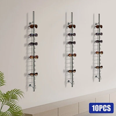 10PCS Optical Frames Display Rod With Lock Sunglasses Eyeglasses Storage Stand - Image 1 of 4