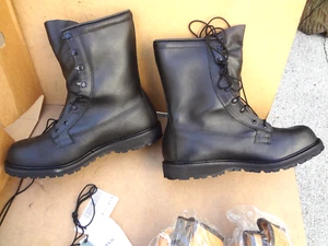Bates Gore-Tex Police Military Combat Boots Black US Men's 14 1/2 Leather - Picture 1 of 18