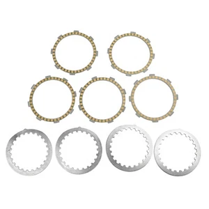 Clutch Kit Iron & Friction Plates fit for Yamaha XT125 RT100 RS100 TZR80 YBR125 - Picture 1 of 10