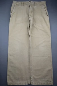Pantaloni utility uomo 2018 Eddie Bauer tela dritti beige taglia 34x30 (Msr 35x29) - Foto 1 di 12
