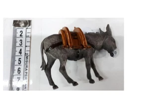 animali PRESEPE ASINO SELLA 1 PZ per pastori 10 cm shepherd crib - Picture 1 of 2