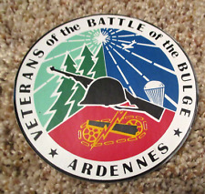 NOS VINTAGE U.S. MILITARY STICKER VETERANS of the BATTLE OF THE BULGE ~ ARDENNES