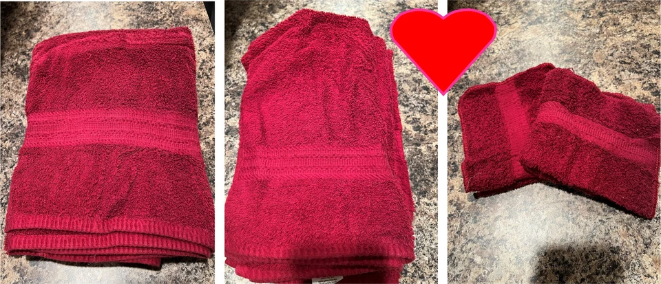 TOALLAS NUEVAS THE BIG ONE Rojo Brillante 100% Algodón Foto 1 de 1