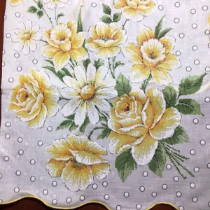 Vintage Taschentuch, neu, Damen Taschentuch, geblümt. - Bild 1 von 8