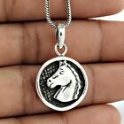Pendant Horse 925 Solid Sterling Silver Handmade Indian Jewelry P80