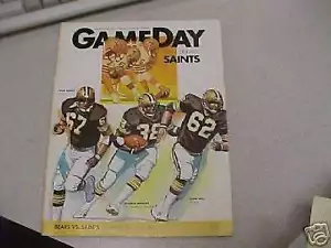 Bears Jim McMahon 1982 primera temporada regular programa de juegos - Imagen 1 de 1