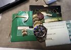 Rolex 18k Yellow Gold Submariner Watch 16808 With Papers  Unpolished 1980s