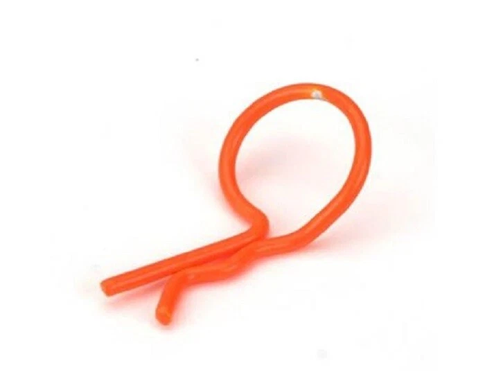 Dynamite Bent Body Clips Orange (8) DYN5552 - Image 1 of 1