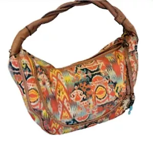 Jessica Simpson Hobo Bohemian Bag Purse handbag shoulder bag orange yellow - Picture 1 of 11