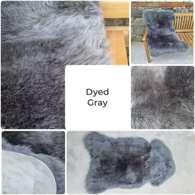 Piel de oveja natural premium piel de oveja piel de cordero sin cuernos lana suave Foto 1 de 4
