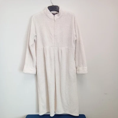 STAN HERMAN ~ Gray Polyester Fleece Warm & Long Robe ~ Size: M - Image 1 of 4