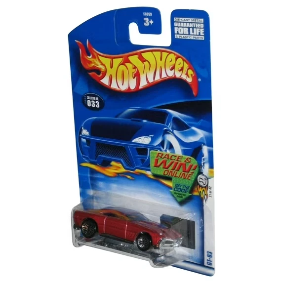 Hot Wheels GT-03 (2003) Mattel Metallic Red Die-Cast Toy Car #033 - Image 1 of 1