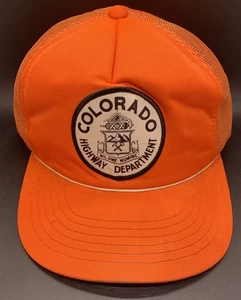 Sombrero SnapBack vintage años 60 del Departamento de Carreteras de Colorado con parche - Imagen 1 de 16