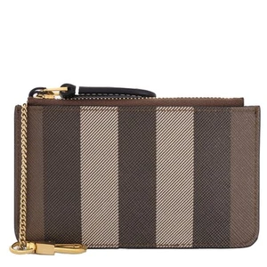 Burberry Dark Birch Brown Kelbrook Zip Coin Purse 8062693 - Picture 1 of 5