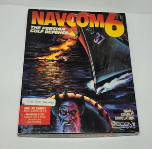 Navcom 6 IBM And Compatibles 5.25" Computer Video Game Big Box Complete - Picture 1 of 7