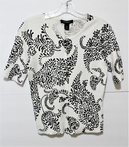 Gr. S Blumen Strickjacke Pullover White House Black Market - Bild 1 von 10
