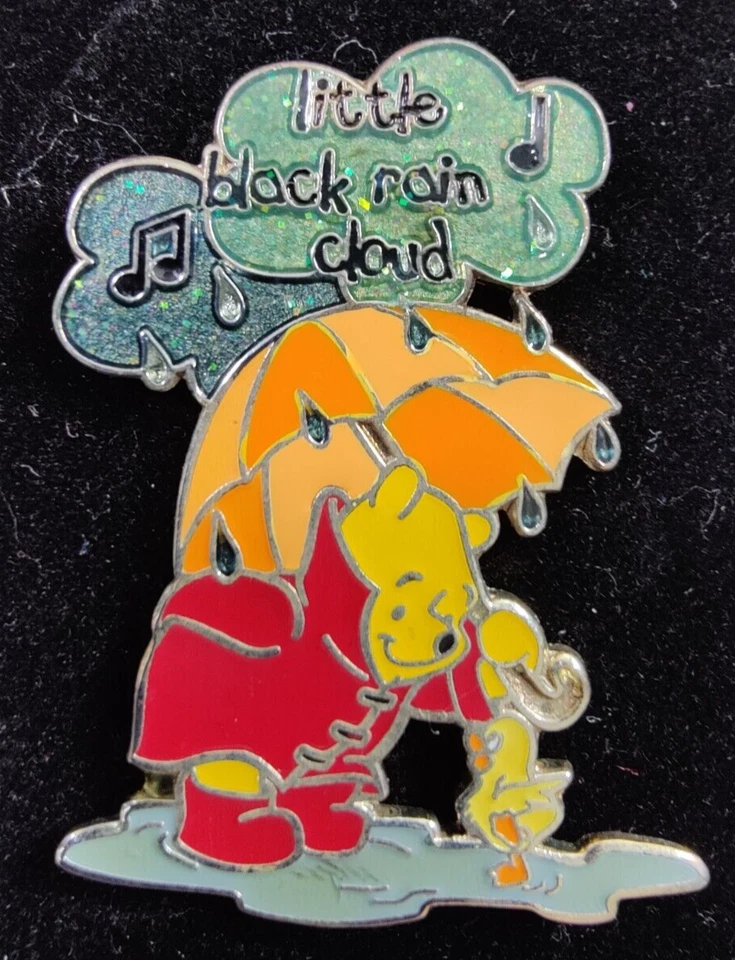 MAGICAL MUSICAL LITTLE BLACK RAIN CLOUD WINNIE THE POOH DISNEY LAPEL PIN - Image 1 of 1