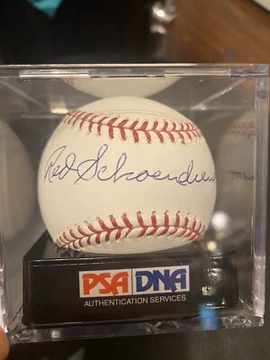 Red Schoendienst HOF Autographed Baseball PSA 10 - Image 1 of 4