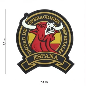 Airsoft morale patch PVC 3D  Toro Operaciones Especiales España hook and loop ET - Picture 1 of 1