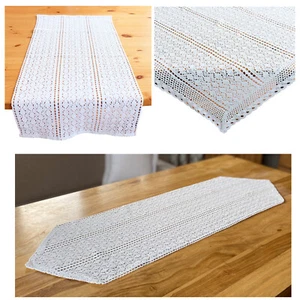 Tischdecke Tischläufer Häkelspitze Landhaus Tischdeko Vintage Häkelborte Typ793 - Bild 1 von 9