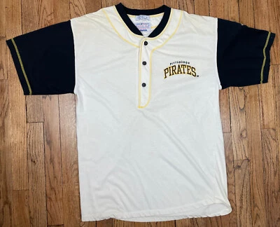 Vintage 90s Pittsburgh Pirates MLB Starter Button Up Jersey Men's Size Large - Image 1 of 4