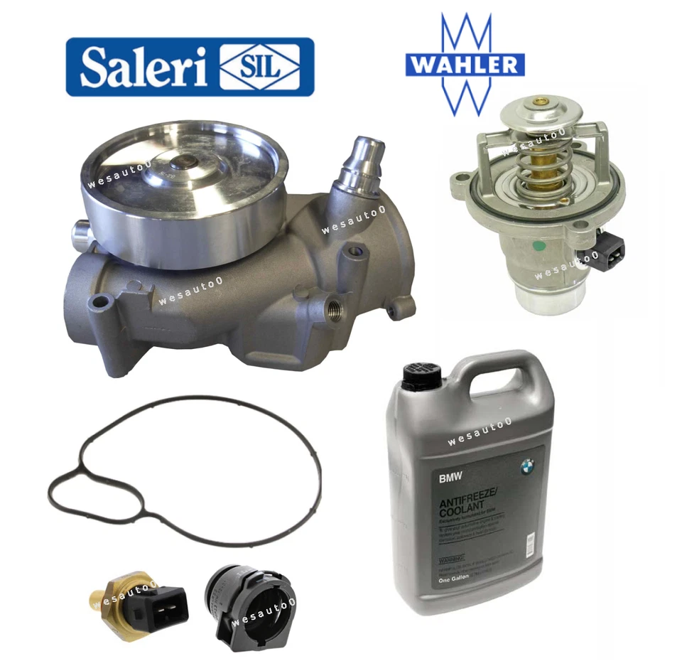 Water Pump Thermostat Sensor Plug Coolant 5pcs OES For BMW 550i 650i GT xDrive - Image 1 of 1