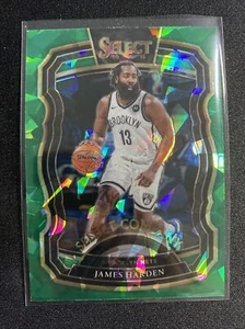 JAMES HARDEN 2020-21 SELECT GREEN CRACKED ICE PRIZM SELECT COMPANY - Foto 1 di 2