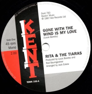 Rita & The Tiaras - Gone With The Wind - CLASSIC NORTHERN SOUL 45 - HEAR NOW! - Imagen 1 de 4