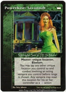 Powerbase: Savannah Lords of the Night V:TES VTES Vampire CCG - Picture 1 of 1