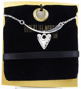 Collar Robert Lee Morris RLM Soho Corazón Dije Plateado con Bolsa de Regalo Nuevo - Imagen 1 de 2