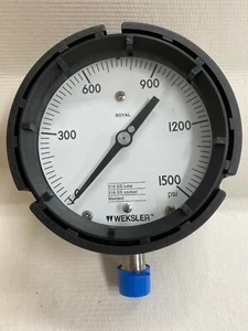 Weksler 4 1/2'' Royal Gauge AA442PR2LW 0-1500 PSI,  New - Picture 1 of 2