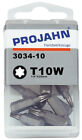 10x Profi Bit TX10W für Innen TX Schrauben TORX® konisch 6kant Projahn 3034-10