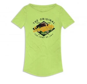 Ducati Scrambler Ladies T-Shirt Yosemite Yellow NEW - Picture 1 of 2