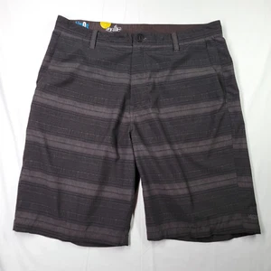 Volcom Board Shorts Men's Size 36 H2chinOs Water Shorts Gray and Black - Picture 1 of 12