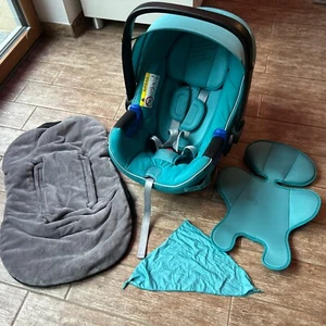 Britax Römer Babyschale Baby-Safe i-Size Kindersitz Lagoon Blau Grün Bezug grau - Bild 1 von 23