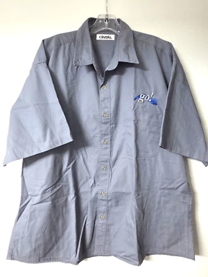 Vintage go! Operated by Mesa Airlines Hawaii Embroidered Cintas Shirt Mens XL - Image 1 of 4