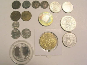 niederländische Münze 1 5 10 25 Cent 1 2,5 Gulden 5 10 EUR 1906-2005 zur Auswahl - Bild 1 von 1