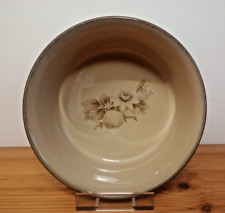 2pt Soufflé Dish / Serving Bowl - Denby Memories / Images - Vintage UK Stoneware