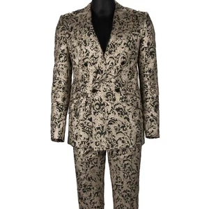 DOLCE & GABBANA SICILIA Baroque Glitter Jacquard Suit Jacket Blazer Pants - Picture 1 of 9