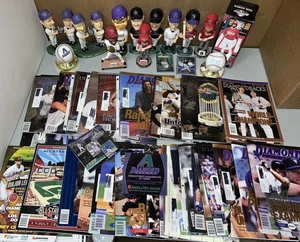 Arizona Diamondbacks SIGNED LOT SCHILLING BASEBALL BOBBLEHEAD WS PROGRAMS SI - Picture 1 of 15