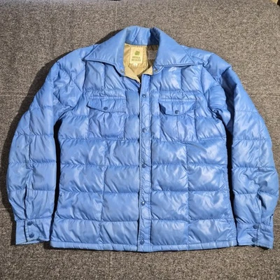 Vintage Sierra Designs Quilted Puffer Down Jacket Made in USA Size L Early 70s  - Image 1 of 4